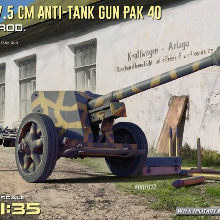 Miniart GERMAN 7,5 cm ANTI-TANK GUN PAK 40  KIT 1:35