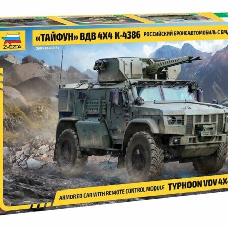 Zvezda K-4386 TYPHOON RUSSIAN ARMOURED 4x4 CAR WITH REMOTE CONTROL MOD KIT 1:35