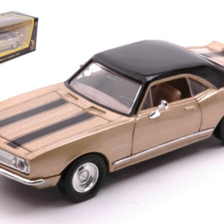 Lucky Die Cast CHEVROLET CAMARO Z-28 1967 GOLD WITH BLACK STRIPES 1:43