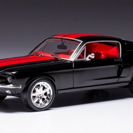 Ixo Model FORD MUSTANG FASTBACK 1967 BLACK/RED 1:43