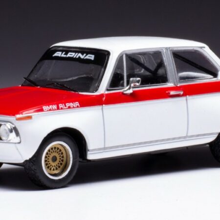 Ixo Model BMW ALPINA 2002 Tii 1972 WHITE/RED 1:43