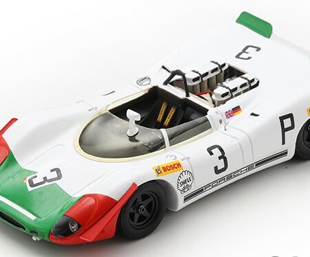 Spark Model PORSCHE 908-2 N.3 3rd 1000 KM NURBURGRING 1969 V.ELFORD-K.AHRENS 1:43