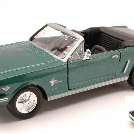 MotorMax FORD MUSTANG CONVERTIBLE 1964 METALLIC GREEN 1:24