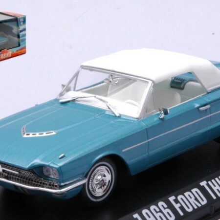 Greenlight FORD THUNDERBIRD  (TOP-UP) "THELMA & LOUISE 1991" 1966 BLUE/WHITE 1:43