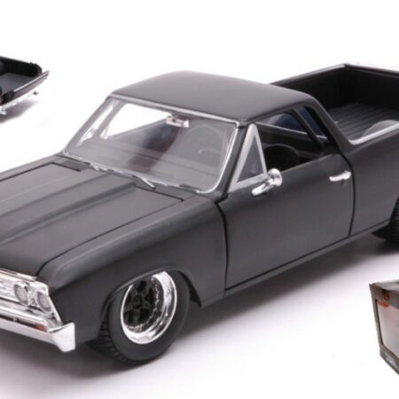 Jada Toys CHEVROLET EL CAMINO(F10) "FAST & FURIOUS" 1967 MATT BLACK 1:24