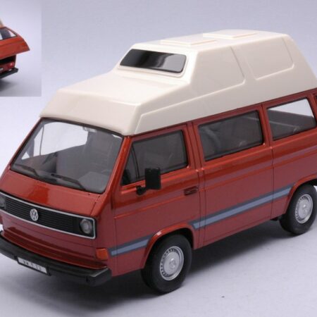 MotorMax VOLKSWAGEN TYPE 2 CAMPER VAN BROWN/WHITE 1:24