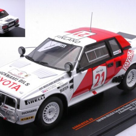 Ixo Model TOYOTA CELICA TWINCAM TURBO N.21 SAFARI RALLY 1985 KANKK./GALLAGH.1:24