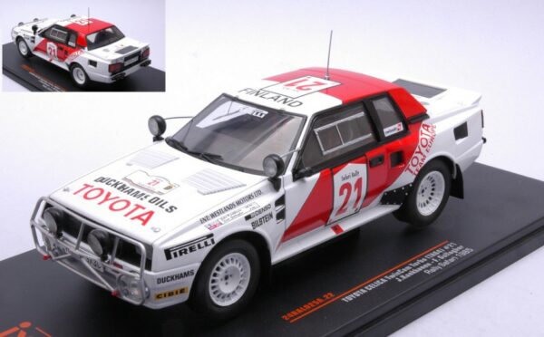 Ixo Model TOYOTA CELICA TWINCAM TURBO N.21 SAFARI RALLY 1985 KANKK./GALLAGH.1:24