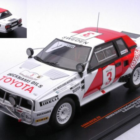 Ixo Model TOYOTA CELICA TWINCAM TURBO N.3 SAFARI RALLY 1985 WALDEG./THORSZ.1:24