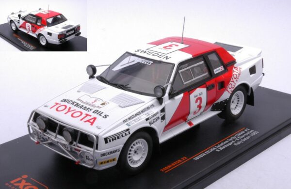 Ixo Model TOYOTA CELICA TWINCAM TURBO N.3 SAFARI RALLY 1985 WALDEG./THORSZ.1:24