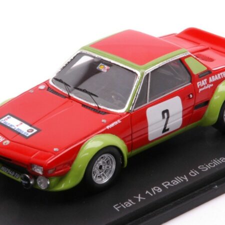 Spark Model FIAT X 1/9 N.2 RALLY DI SICILIA 1974 G.PIANTA-B.SCABINI 1:43