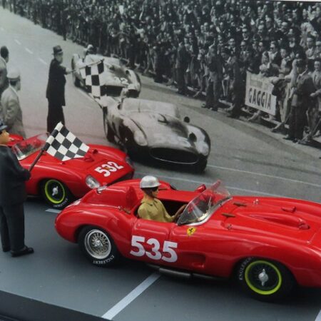 Art Model FERRARI 315 S N.535 TARUFFI + N.532 VON TRIPS MM 1957 WINNER + 2nd 1:43