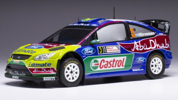 Ixo Model FORD FOCUS RS WRC N.3 RALLY SARDINIEN 2009 HIRVONEN/LEHTINEN 1:24