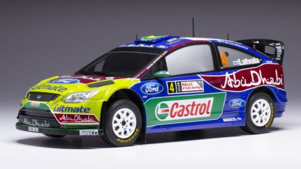 Ixo Model FORD FOCUS RS WRC N.4 RALLY SARDINIEN 2009 LATVALA/ANTILLA 1:24