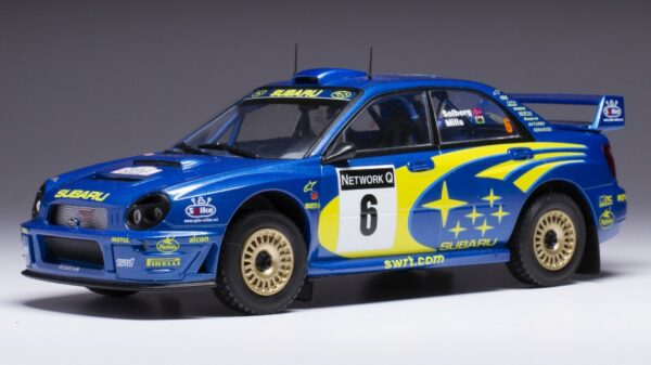 Ixo Model SUBARU IMPREZA S7 WRC N.6 RALLY GREAT BRITAIN 2001 SOLBERG/MILLS 1:24