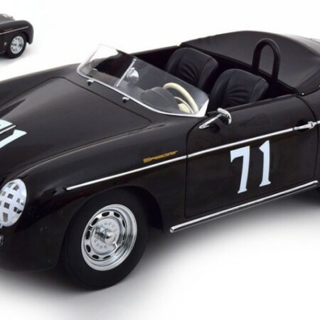 KK Scale PORSCHE 356 A SPEEDSTER N.71 STEVE 1955 BLACK 1:12