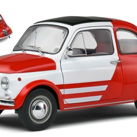 Solido FIAT 500 ABARTH "ROBE DI KAPPA" 1965 WHITE/RED 1:18