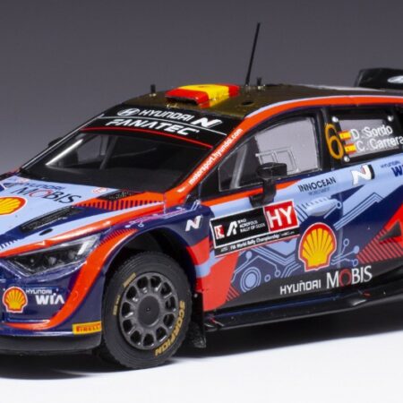 Ixo Model HYUNDAI i20 N WRC N.6 ACROPOLIS RALLY 2022 SORDO/CARRERA 1:43