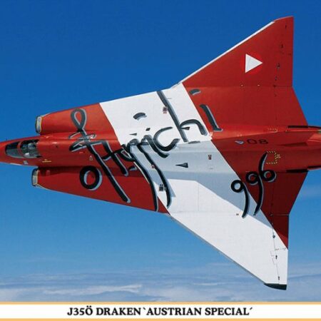 Hasegawa J35O DRAKEN AUSTRIAN SPECIAL KIT 1:48