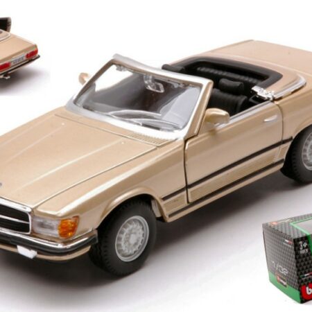 Burago MERCEDES 450 SL 1977 METALLIC GOLD 1:32