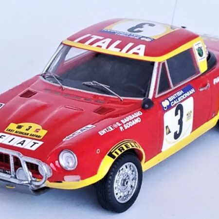 Trofeu FIAT 124 ABARTH N.3 EAST AFRICAN SAFARI 1974 BARBASIO/SODANO 1:43