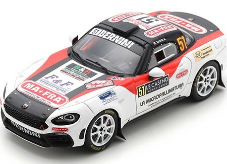 Spark Model ABARTH 124 N.51 MONTE CARLO 2022 A.SASSI-G.ROMEI 1:43