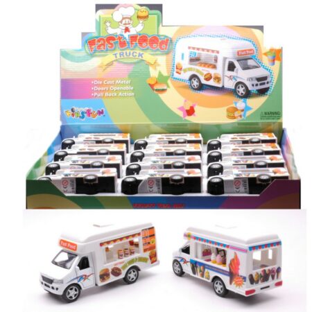 Kinsmart ICE CREAM/FAST FOOD TRUCK cm 12,5