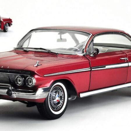 SunStar CHEVROLET IMPALA SPORT COUPE' 1961 MAROON 1:18