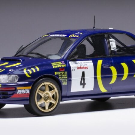 Ixo Model SUBARU IMPREZA 555 WRC N.4 RALLY TOUR DE CORSE 1995 MCRAE/RINGER 1:24