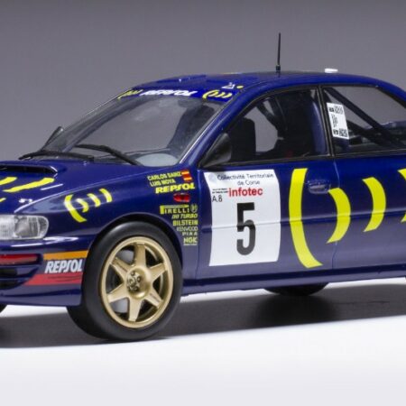 Ixo Model SUBARU IMPREZA 555 WRC N.5 RALLY TOUR DE CORSE 1995 SAINZ/MOYA 1:24