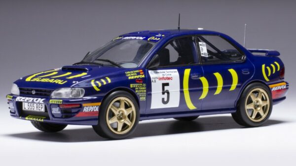 Ixo Model SUBARU IMPREZA 555 WRC N.5 RALLY TOUR DE CORSE 1995 SAINZ/MOYA 1:24