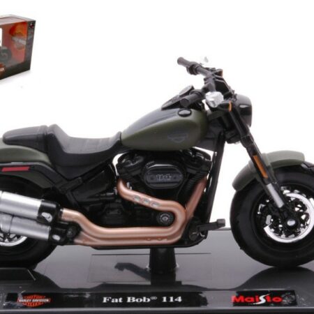 Maisto HARLEY DAVIDSON FAT BOB 114 OLIVE MATT 1:18