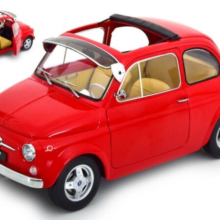 KK Scale FIAT 500 F CUSTOM 1968 RED 1:12