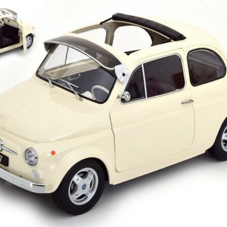 KK Scale FIAT 500 F CUSTOM 1968 CREAM 1:12