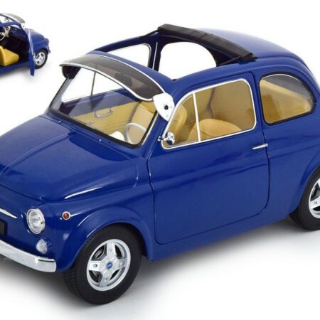 KK Scale FIAT 500 F CUSTOM 1968 DARK BLUE 1:12