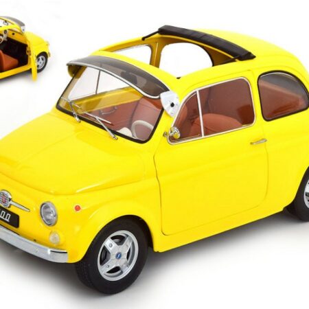 KK Scale FIAT 500 F CUSTOM 1968 YELLOW 1:12