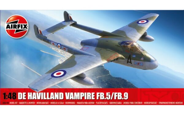 Airfix DE HAVILLAND VAMPIRE FB.5/FB.9 KIT 1:48