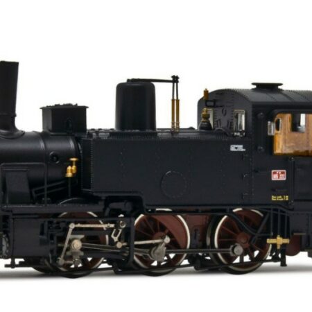 Rivarossi FS STEAM LOCOM.GR.835 WITH ELECTRIC LAMPS AND WHITE WHEEL EP.III-IV 1:87