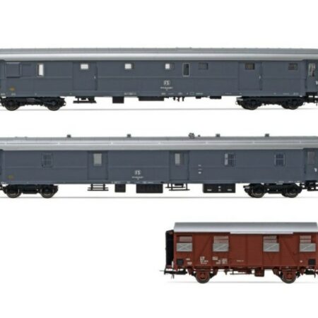 Rivarossi FS SET "CELERONE" ULz 1400+DUz 93100+CARRO CHIUSO Hcs-uvwy 1:87