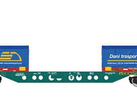 Rivarossi FS CEMAT CONTAINER WAGON "DANI TRASPORTI" EP.V-VI 1:87