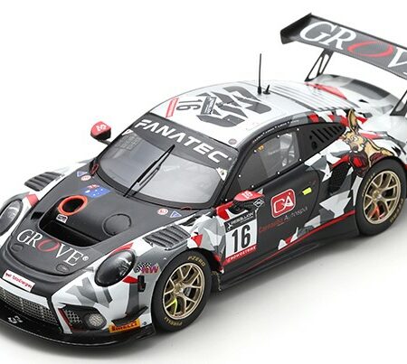 Spark Model PORSCHE 911 GT3 R N.16 24 H SPA 2022 D'SILVA-S.GROVE-B.GROVE-PAYNE 1:43