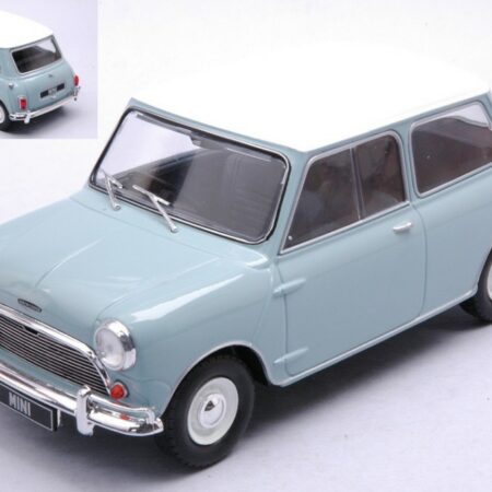 Whitebox AUSTIN MINI COOPER S 1965 LIGHT BLUE/WHITE RHD 1:24