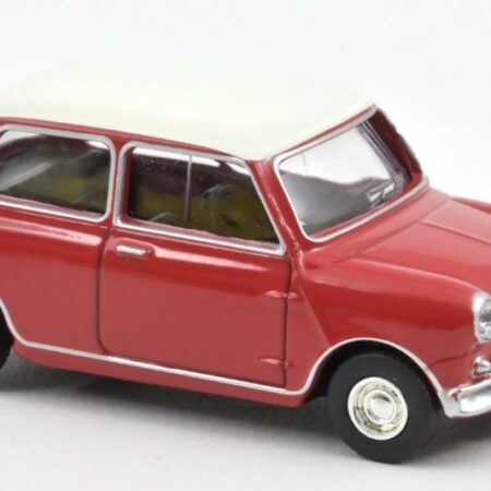 Norev MINI COOPER S 1964 TARTAN RED AND WHITE ROOF 1:54