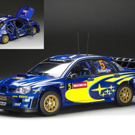 SunStar SUBARU IMPREZA WRC06 N.5 3rd WALES RALLY GB 2006 SOLBERG-MILLS 1:18