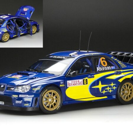 SunStar SUBARU IMPREZA WRC07 N.6 3rd MONTE CARLO RALLY 2008 ATKINSON-PREVOT 1:18