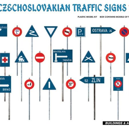 Miniart CZECHOSLOVAKIAN TRAFFIC SIGNS 1930-40s KIT 1:35