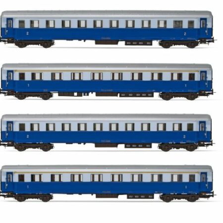 Rivarossi FS 4-UNITS TRENO AZZURRO EPOCA IIIb 1:87