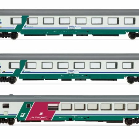 Rivarossi FS 3-UNIT TORINO-REGGIO CALABRIA XMPR "INTERCITY PLUS" LIVERY EP.Vb 1:87