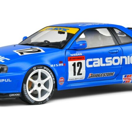 Solido NISSAN GT-R (R34) STREETFIGHTER CALSONIC TRIBUTE 2000 BLUE 1:18