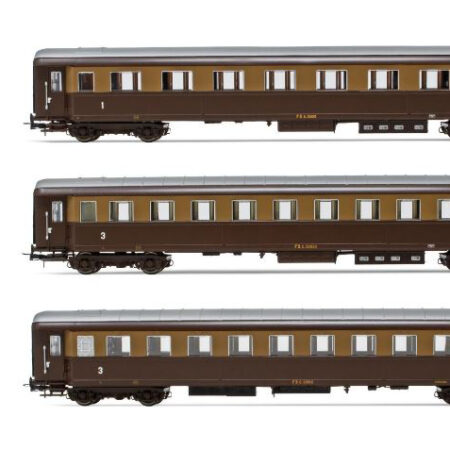 Rivarossi FS 3-UNITS TYPE 1946 CASTANO ISABELLA 1 1st AND 2 3rd CLASS EP.III 1:87